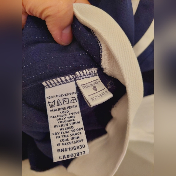 Rocawear Men's XL Dark Navy Blue and White Zip-Up Sweatsuit Jacket - Picture 8 of 15